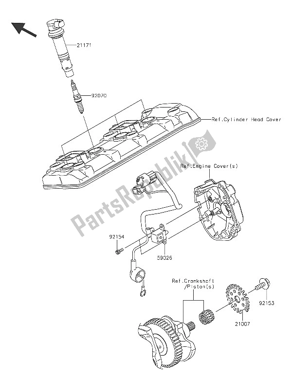 Wszystkie części do Sytem Zap? Onu Kawasaki Ninja ZX 10R ABS 1000 2016