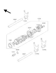 tambour de changement de vitesse et fourchette de changement de vitesse