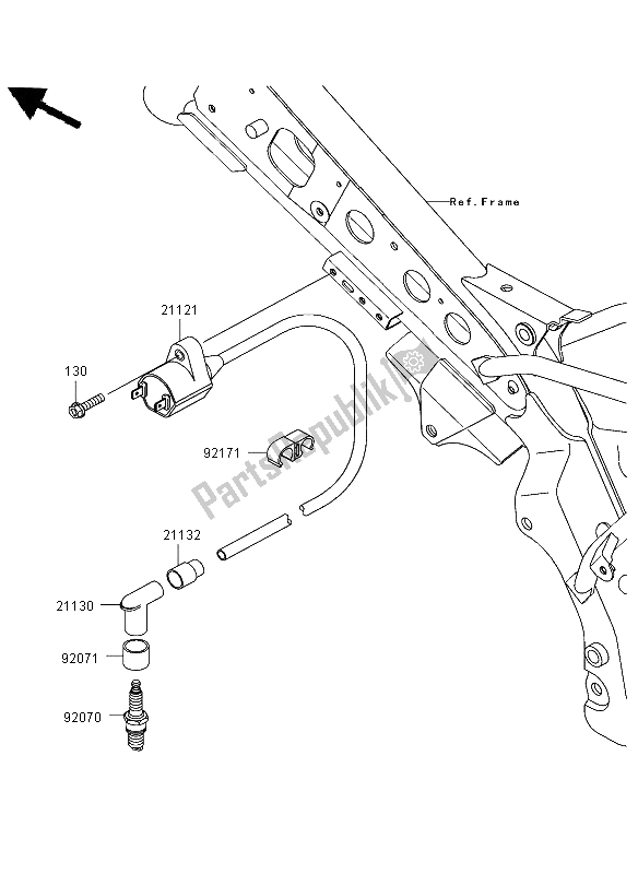 Tutte le parti per il Sistema Di Accensione del Kawasaki KLX 110 2003