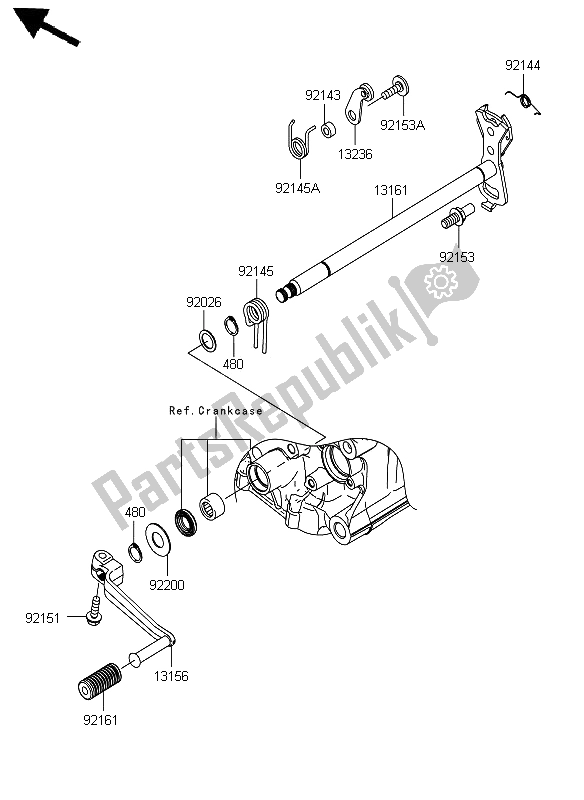 Toutes les pièces pour le Mécanisme De Changement De Vitesse du Kawasaki ZZR 1400 ABS 2012