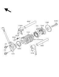 tambour de changement de vitesse et fourchette à merde