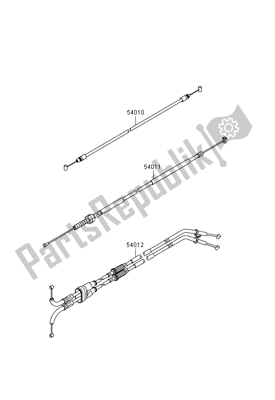 All parts for the Cables of the Kawasaki Ninja ZX 10R 1000 2013