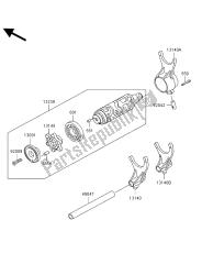 tambour de changement de vitesse et fourchette de changement de vitesse