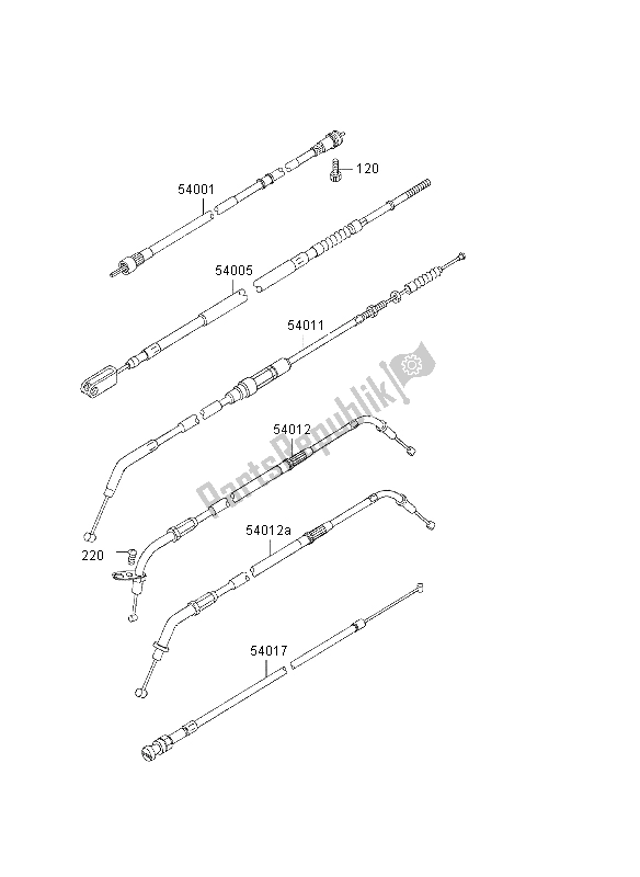 Wszystkie części do Kable Kawasaki VN 800 Classic 2003