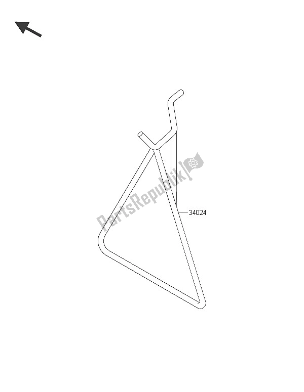 All parts for the Stand(s) of the Kawasaki KX 65 2016