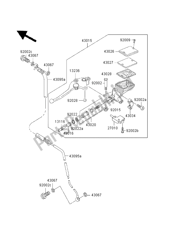 Todas las partes para Cilindro Maestro Del Embrague de Kawasaki ZRX 1200R 2003