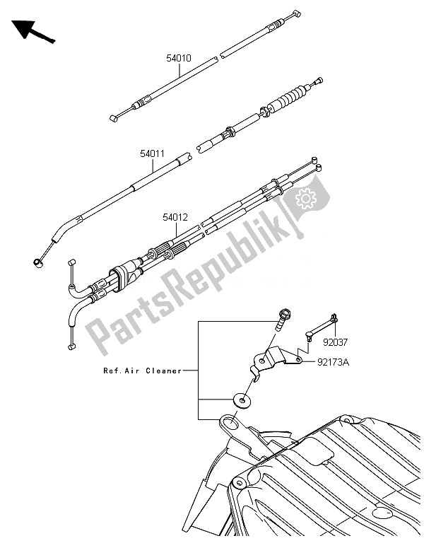 All parts for the Cables of the Kawasaki Ninja ZX 6R 600 2014