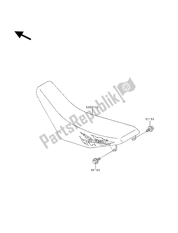 Todas las partes para Asiento de Kawasaki KX 250 1994