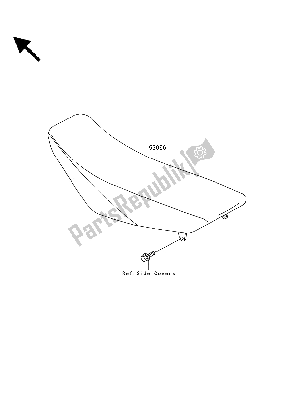 All parts for the Seat of the Kawasaki KX 85 SW LW 2009