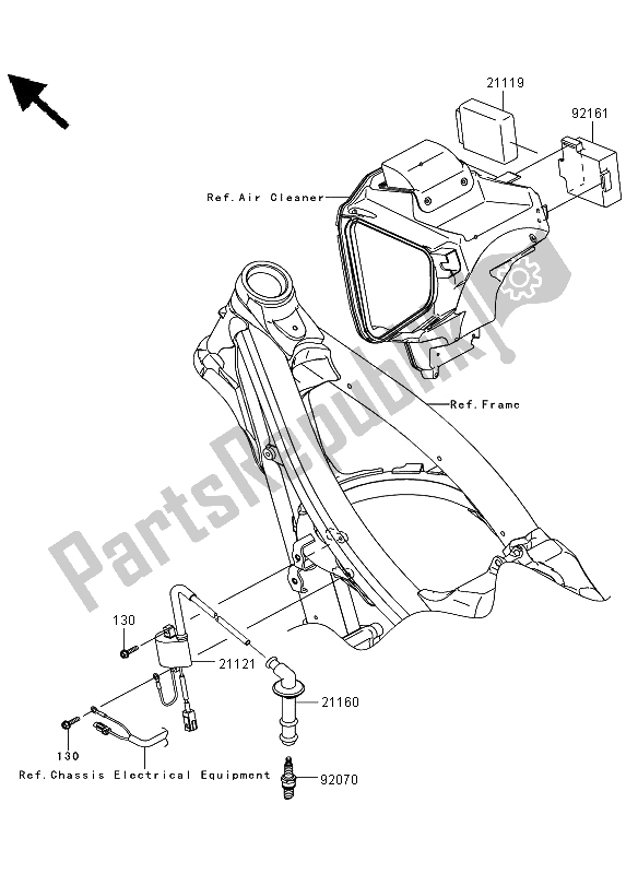 All parts for the Ignition System of the Kawasaki KLX 450R 2011