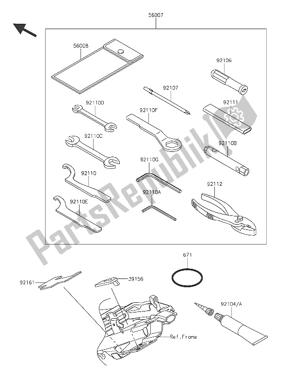 All parts for the Owners Tools of the Kawasaki Z 250 SL ABS 2016