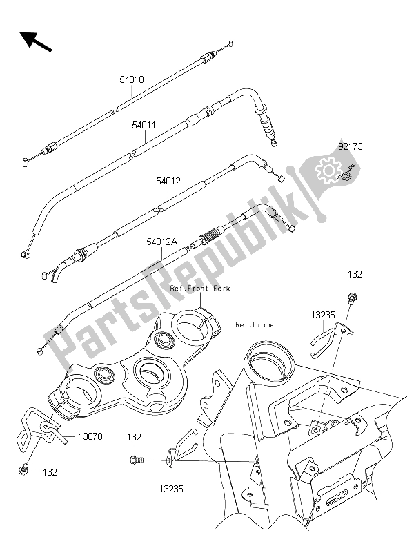 Todas las partes para Cables de Kawasaki ER 6F ABS 650 2015