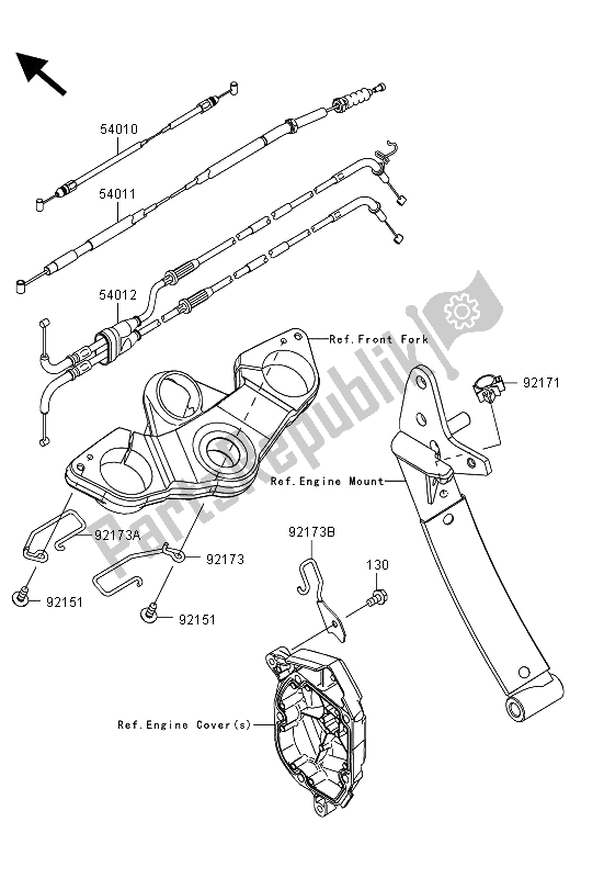 Todas las partes para Cables de Kawasaki Z 1000 SX 2013