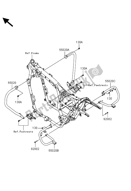 All parts for the Guard(s) of the Kawasaki VN 1700 Classic Tourer ABS 2013