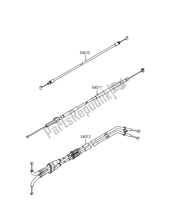 All parts for the Cables of the Kawasaki Ninja ZX 10R 1000 2014