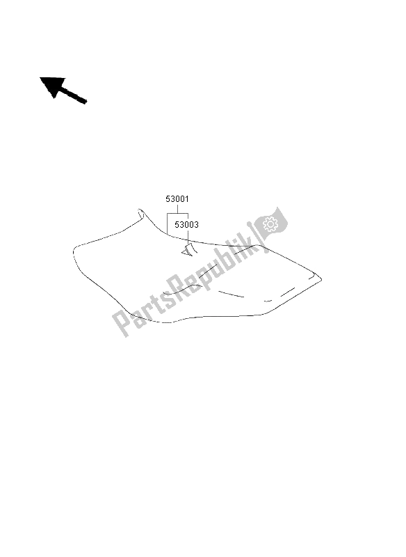 Wszystkie części do Siedzenie Kawasaki ZR 7 750 2003