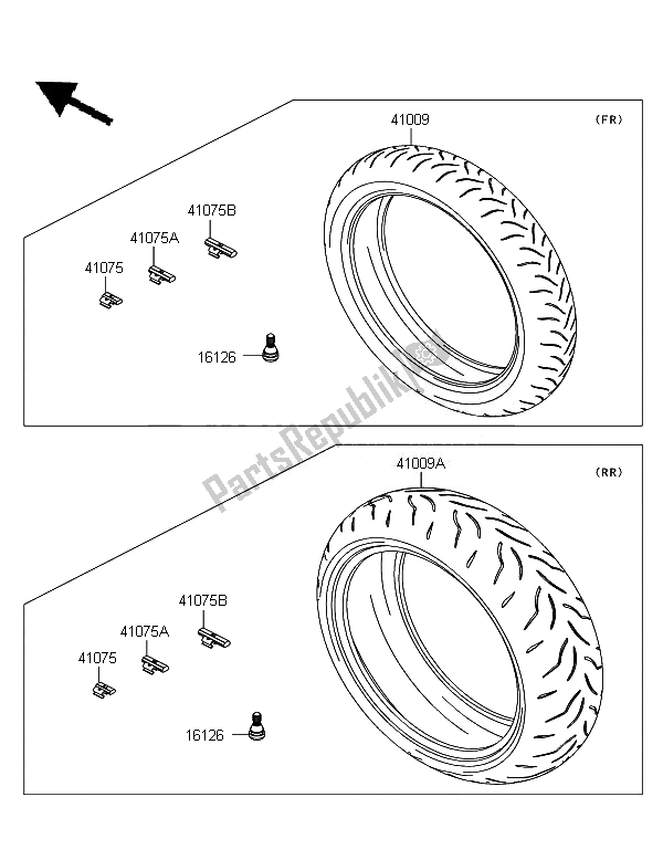 Todas las partes para Llantas de Kawasaki Ninja ZX 10R 1000 2011