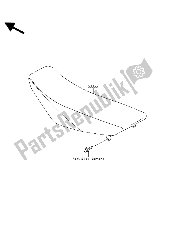 All parts for the Seat of the Kawasaki KX 85 SW LW 2012