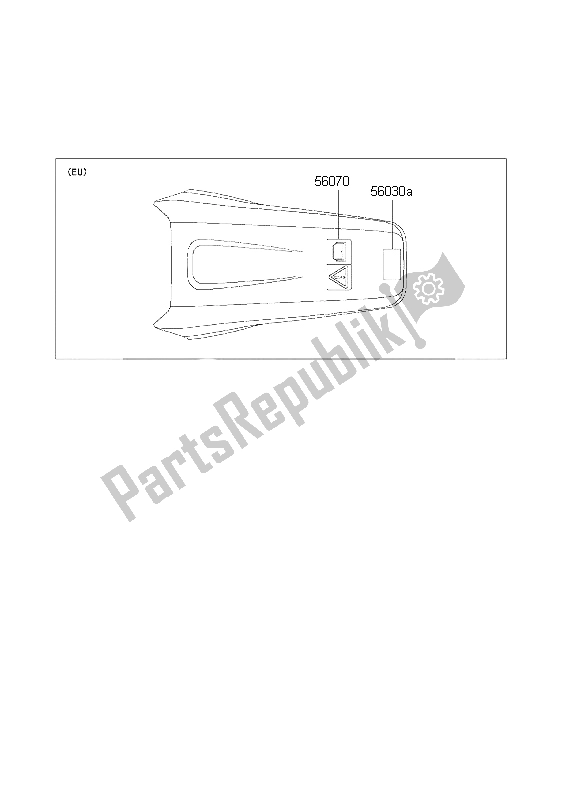 All parts for the Labels of the Kawasaki KX 250 2002