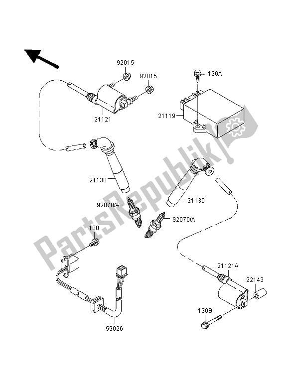 Todas las partes para Sistema De Encendido de Kawasaki VN 800 Classic 1998