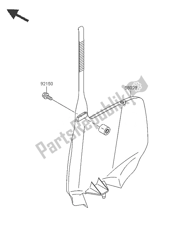 All parts for the Accessory of the Kawasaki KX 85 SW LW 2005