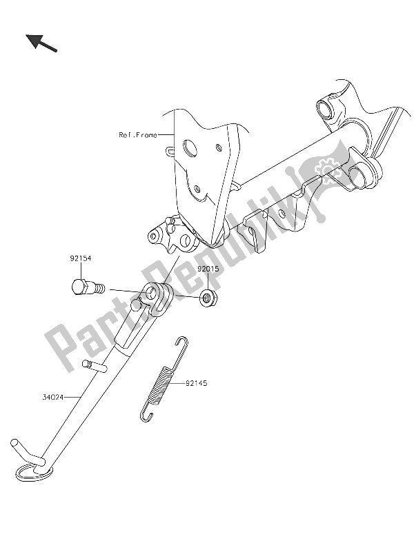 Todas las partes para Stand (s) de Kawasaki Z 800 ABS 2016