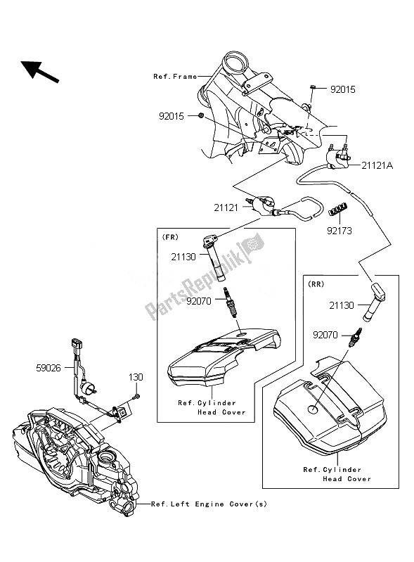 Todas las partes para Sistema De Encendido de Kawasaki VN 1700 Classic Tourer ABS 2011