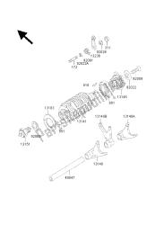 tambour de changement de vitesse et fourchette de changement de vitesse