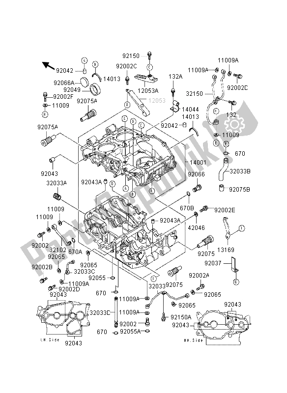 Alle onderdelen voor de Carter van de Kawasaki EN 500 1995
