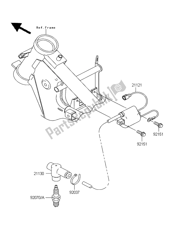 All parts for the Ignition System of the Kawasaki KX 65 2006