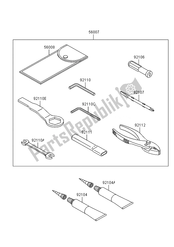Todas las partes para Herramientas De Propietarios de Kawasaki Ninja ZX 6R 600 2011