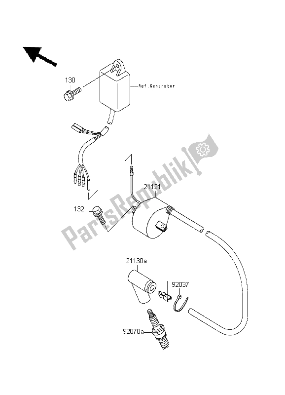 Todas las partes para Sistema De Encendido de Kawasaki KX 500 1995