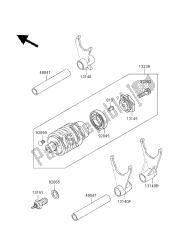 tambour de changement de vitesse et fourchette de changement de vitesse