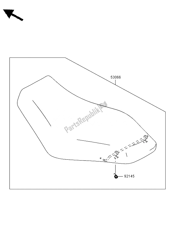 Alle onderdelen voor de Stoel van de Kawasaki KVF 750 4X4 2010