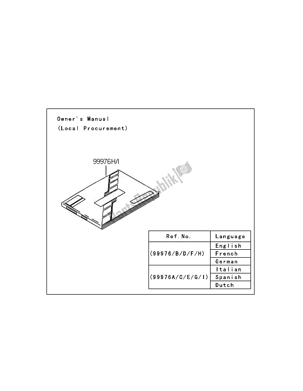 All parts for the Manual of the Kawasaki KX 65 2014