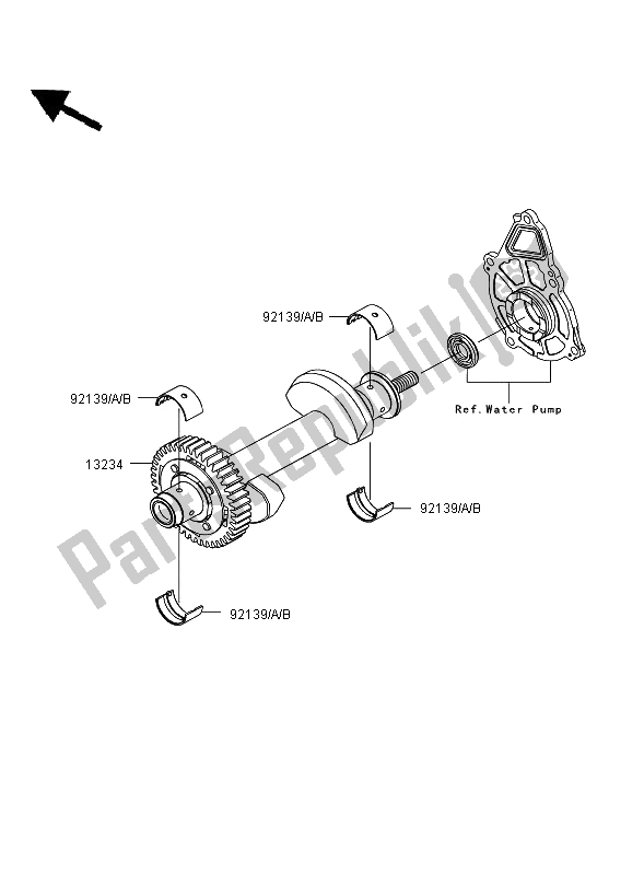 Todas las partes para Balancín de Kawasaki ER 6F ABS 650 2006