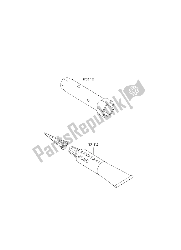 Tutte le parti per il Strumenti Proprietari del Kawasaki KLX 300R 1999