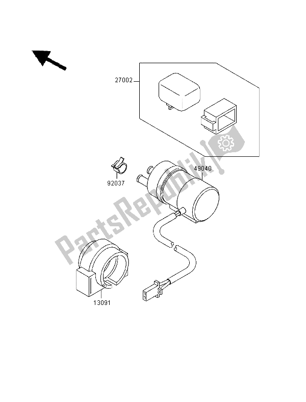 Tutte le parti per il Pompa Di Benzina del Kawasaki ZXR 400 1999