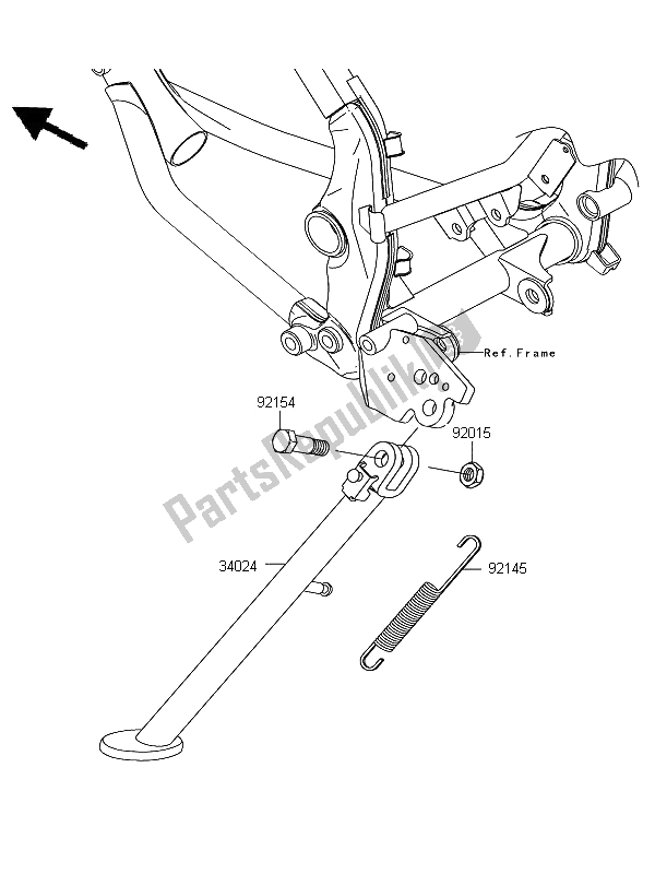 Toutes les pièces pour le Supporter du Kawasaki D Tracker 125 2012