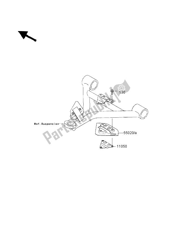 Toutes les pièces pour le Pièces En Option (protège-bras) du Kawasaki KVF 400 4X4 2002