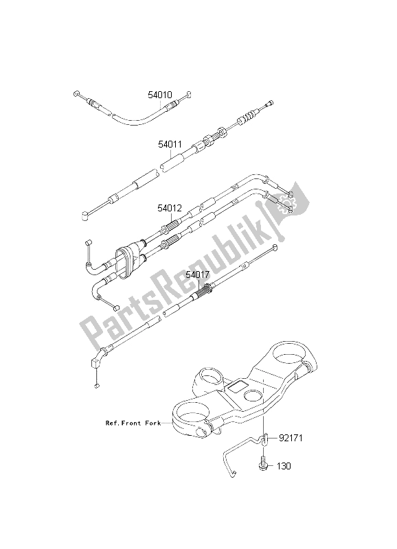 Tutte le parti per il Cavi del Kawasaki Ninja ZX 6R 600 2004