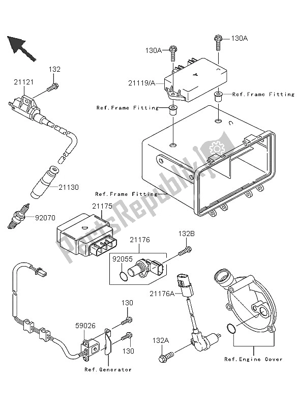 Todas las partes para Sistema De Encendido de Kawasaki KVF 360 2005