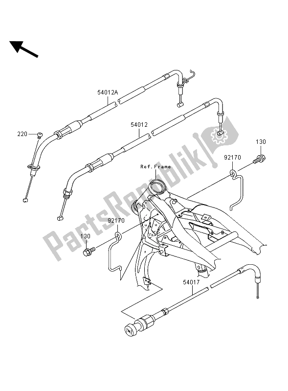 All parts for the Cables of the Kawasaki VN 1500 Mean Streak 2002