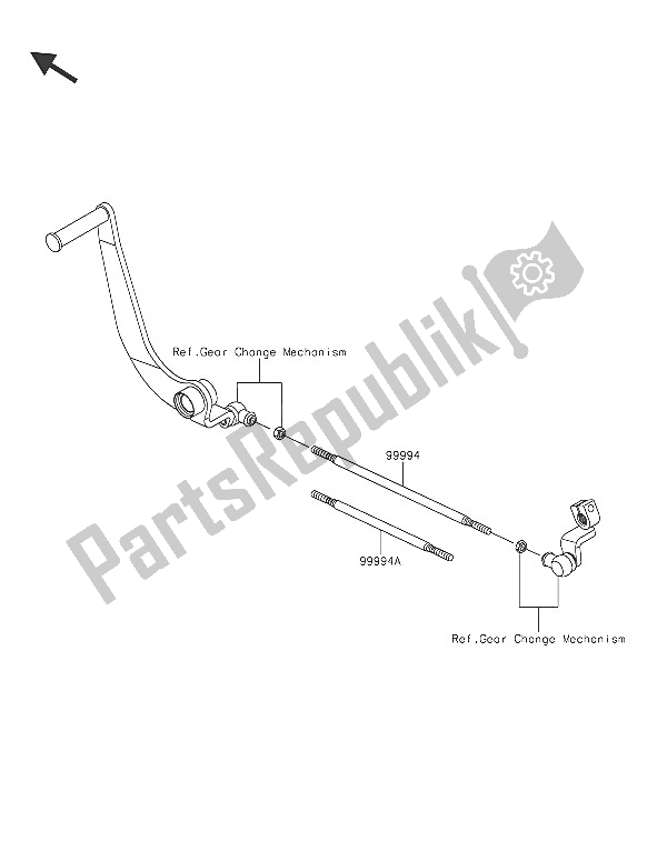 All parts for the Accessory (tie Rod) of the Kawasaki Vulcan S 650 2016