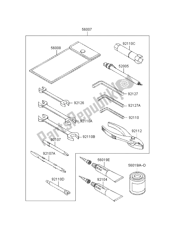 Toutes les pièces pour le Outils Propriétaires du Kawasaki VN 1500 Classic 1997