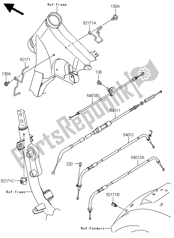 Todas las partes para Cables de Kawasaki VN 900 Custom 2012