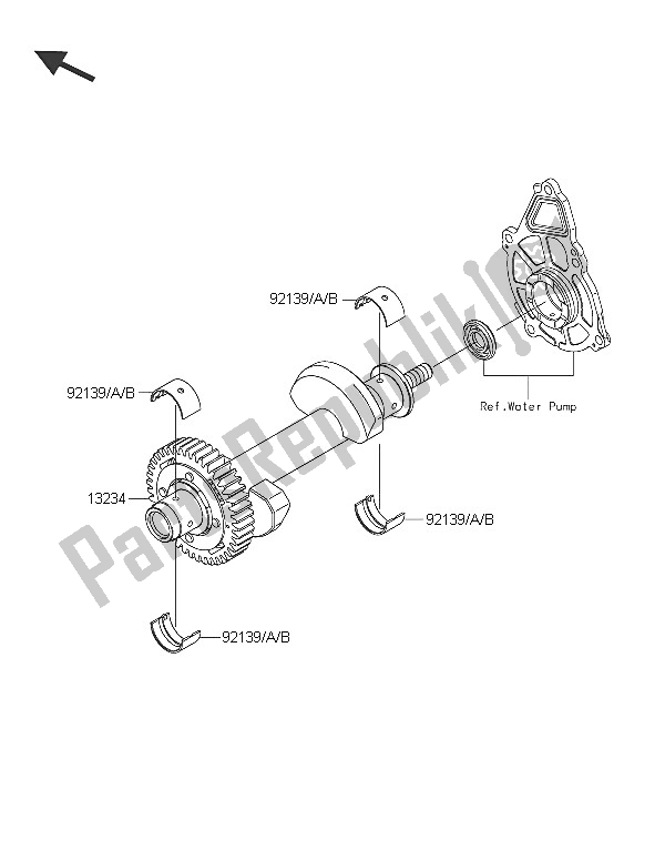 All parts for the Balancer of the Kawasaki ER 6N ABS 650 2016