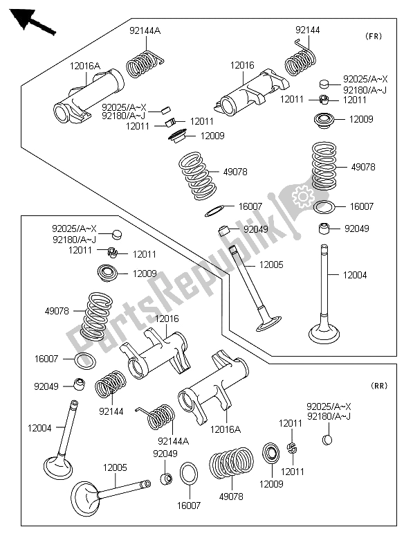 Tutte le parti per il Valvola del Kawasaki VN 900 Custom 2012