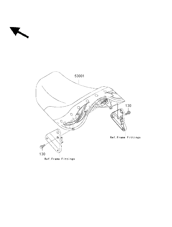 All parts for the Seat of the Kawasaki VN 800 Drifter 2002