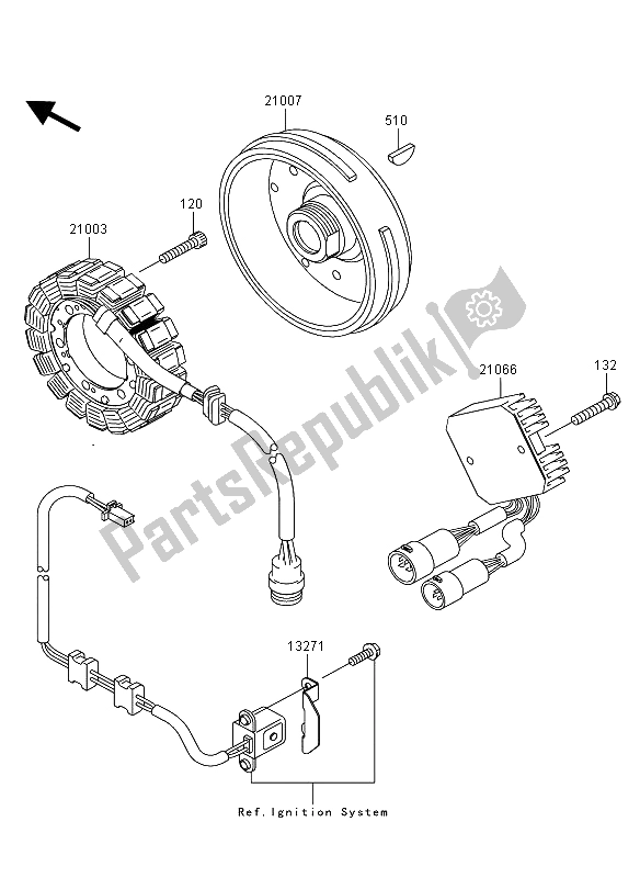 Todas las partes para Generador de Kawasaki KVF 360 4X4 2009